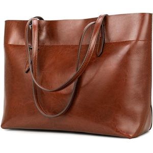 Kattee Vintage Genuine Leather Tote Shoulder Bag for Women Satchel Handb…